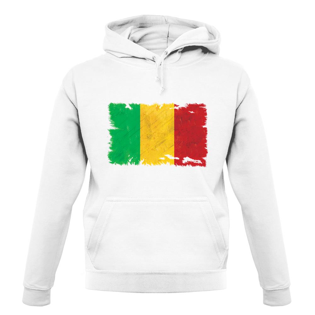 Mali Grunge Style Flag unisex hoodie
