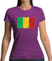 Mali Grunge Style Flag Womens T-Shirt