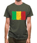 Mali Grunge Style Flag Mens T-Shirt