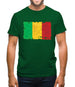 Mali Grunge Style Flag Mens T-Shirt