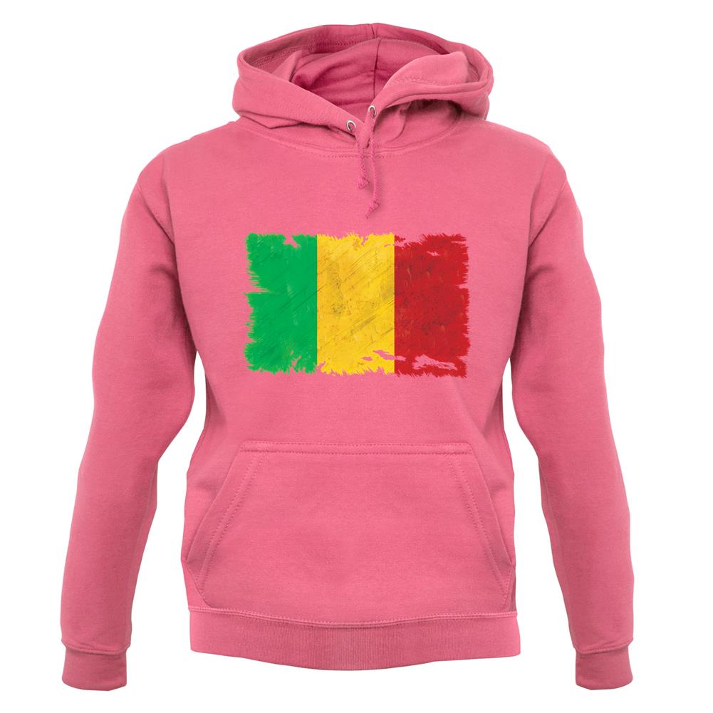 Mali Grunge Style Flag unisex hoodie