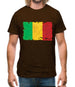 Mali Grunge Style Flag Mens T-Shirt