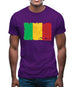 Mali Grunge Style Flag Mens T-Shirt