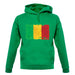 Mali Grunge Style Flag unisex hoodie