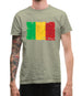 Mali Grunge Style Flag Mens T-Shirt