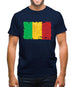 Mali Grunge Style Flag Mens T-Shirt