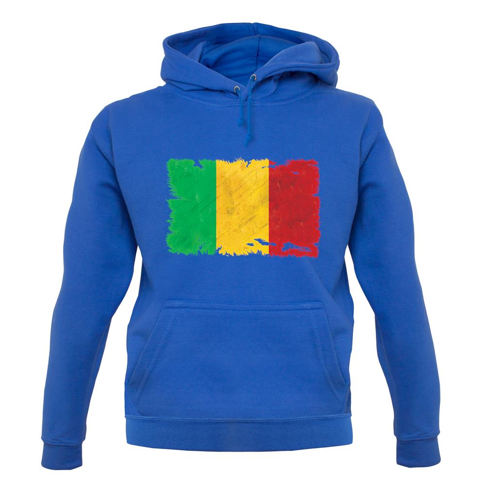 Mali Grunge Style Flag unisex hoodie