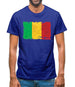 Mali Grunge Style Flag Mens T-Shirt