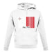 Malta Barcode Style Flag unisex hoodie