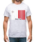 Malta Barcode Style Flag Mens T-Shirt