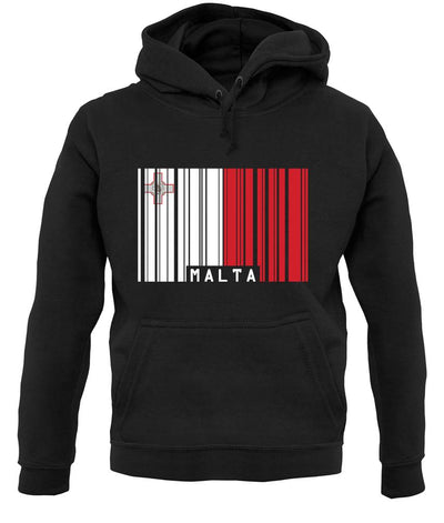 Malta Barcode Style Flag unisex hoodie