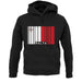 Malta Barcode Style Flag unisex hoodie