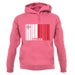 Malta Barcode Style Flag unisex hoodie