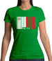 Malta Barcode Style Flag Womens T-Shirt