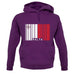 Malta Barcode Style Flag unisex hoodie