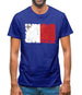 Malta Grunge Style Flag Mens T-Shirt