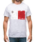 Malta Grunge Style Flag Mens T-Shirt