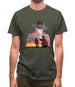 Man in Black Double Exposure Mens T-Shirt