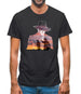 Man in Black Double Exposure Mens T-Shirt