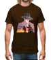 Man in Black Double Exposure Mens T-Shirt