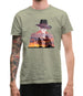 Man in Black Double Exposure Mens T-Shirt