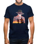 Man in Black Double Exposure Mens T-Shirt