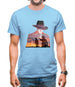 Man in Black Double Exposure Mens T-Shirt