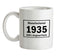 Manufactured 1935 Ceramic Mug