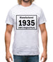 Manufactured 1935 - 100% Original Parts Mens T-Shirt