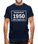 Manufactured 1950 - 100% Original Parts Mens T-Shirt