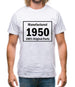 Manufactured 1950 - 100% Original Parts Mens T-Shirt