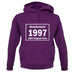 Manufactured 1997 - 100% Original Parts unisex hoodie