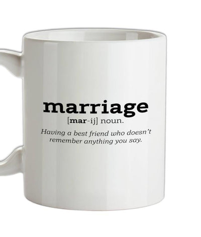 Marriage Definition Ceramic Mug