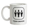 Team Groom [Married] Ceramic Mug