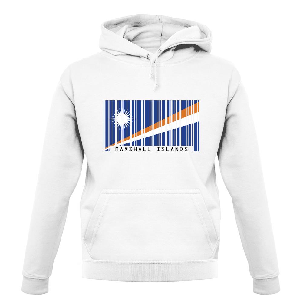 Marshall Islands  Barcode Style Flag unisex hoodie