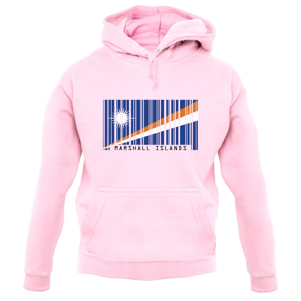 Marshall Islands  Barcode Style Flag unisex hoodie