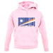 Marshall Islands  Barcode Style Flag unisex hoodie