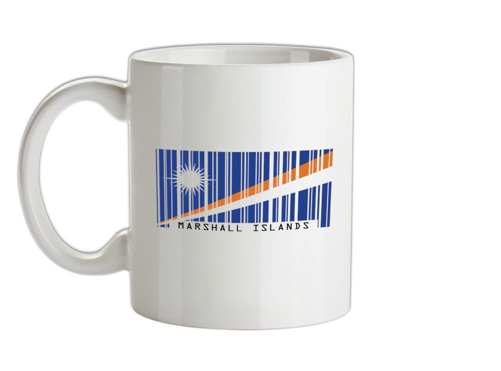 Marshall Islands Barcode Style Flag Ceramic Mug