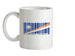 Marshall Islands Barcode Style Flag Ceramic Mug