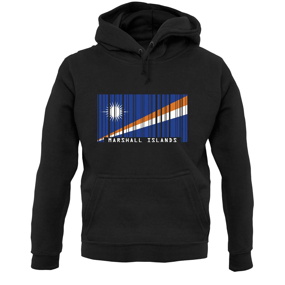 Marshall Islands  Barcode Style Flag Unisex Hoodie