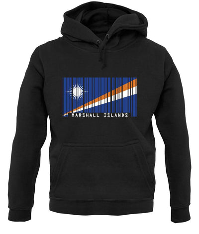 Marshall Islands  Barcode Style Flag unisex hoodie