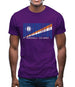 Marshall Islands  Barcode Style Flag Mens T-Shirt