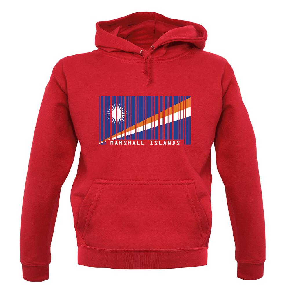 Marshall Islands  Barcode Style Flag unisex hoodie