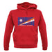 Marshall Islands  Barcode Style Flag unisex hoodie