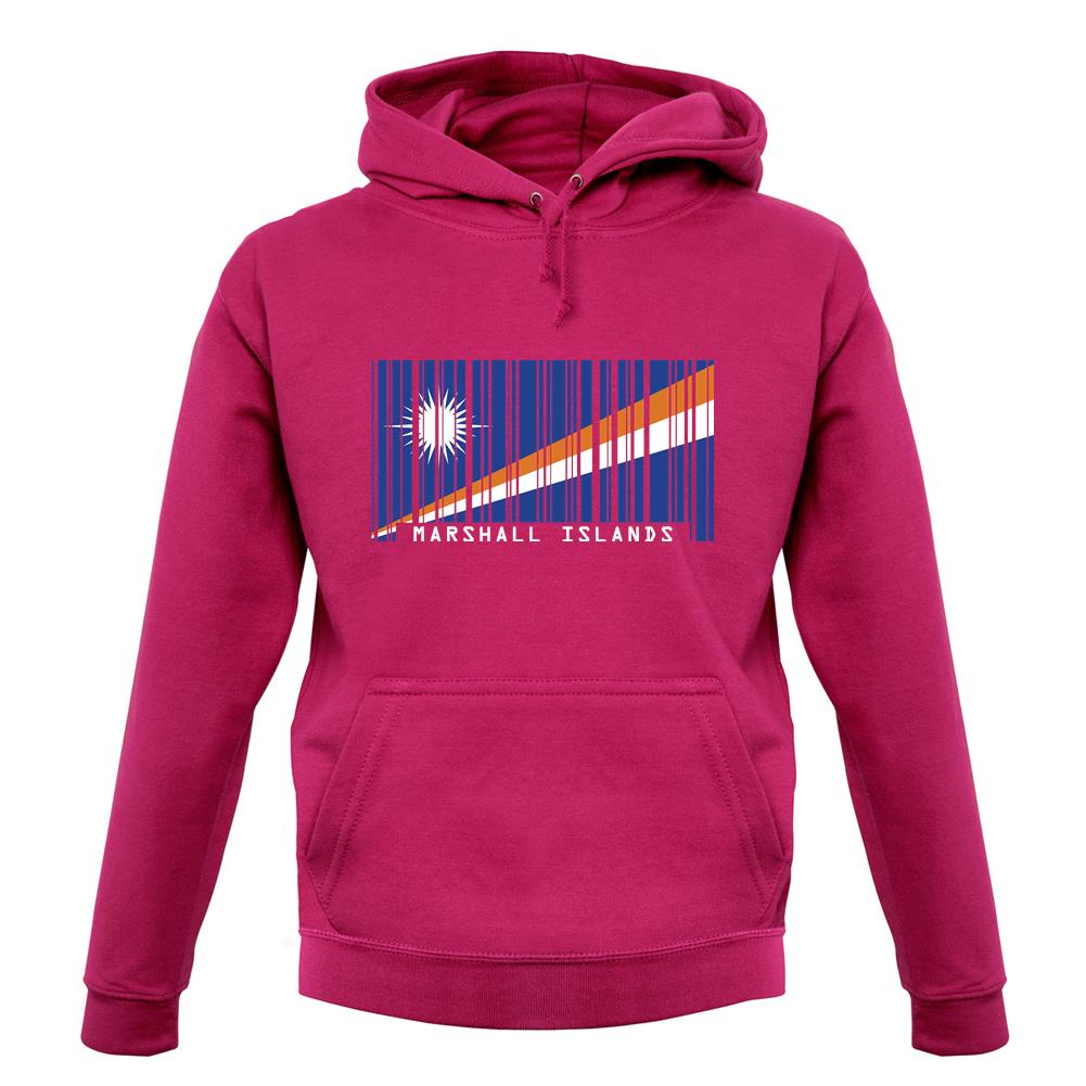 Marshall Islands  Barcode Style Flag unisex hoodie