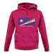Marshall Islands  Barcode Style Flag unisex hoodie
