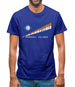 Marshall Islands  Barcode Style Flag Mens T-Shirt