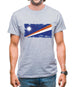 Marshall Islands Grunge Style Flag Mens T-Shirt