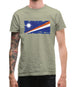 Marshall Islands Grunge Style Flag Mens T-Shirt