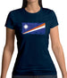 Marshall Islands Grunge Style Flag Womens T-Shirt